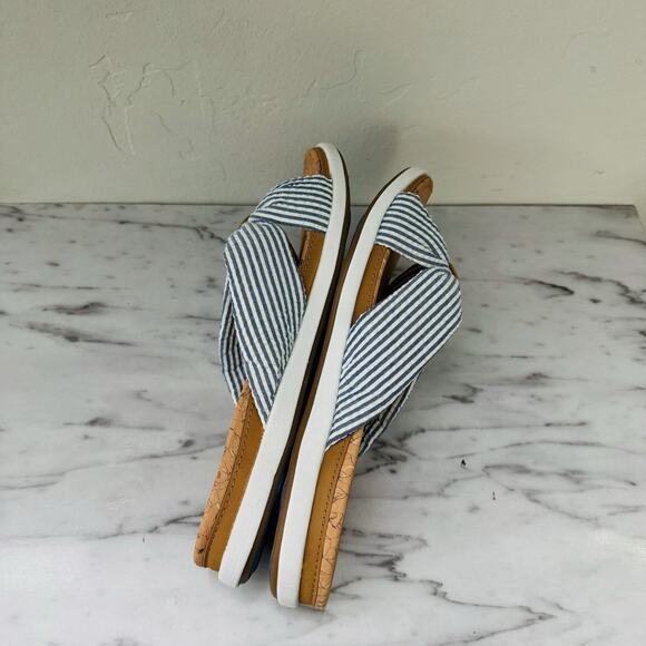 Clark’s Eliza Shore Slide Blue Sandals Women’s Size 7 - Picture 7 of 11